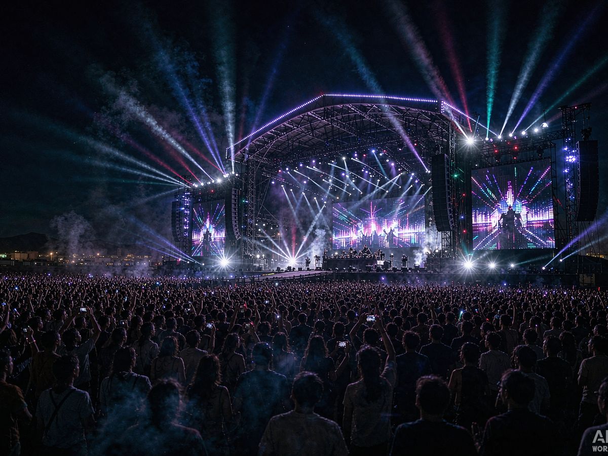 Dubai outdoor music festival stage system